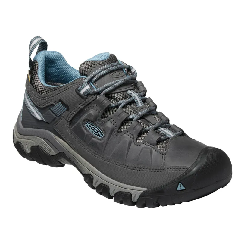 Keen Women's Targhee III WP Boots in Magnet / Smoke Blue